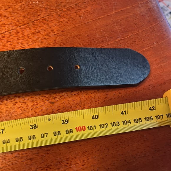 Made in USA Leather Belt with Canada Belt Buckle c1981 - Picture 5 of 6